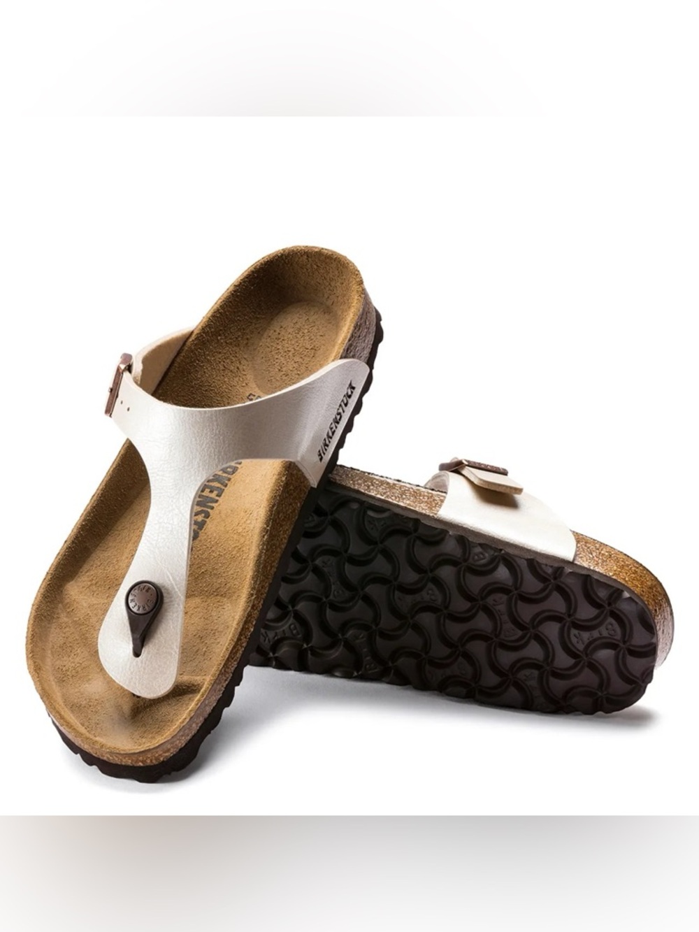 Birkenstock Gizeh Kids White Thong Sandals Size 34 US 3-3.5